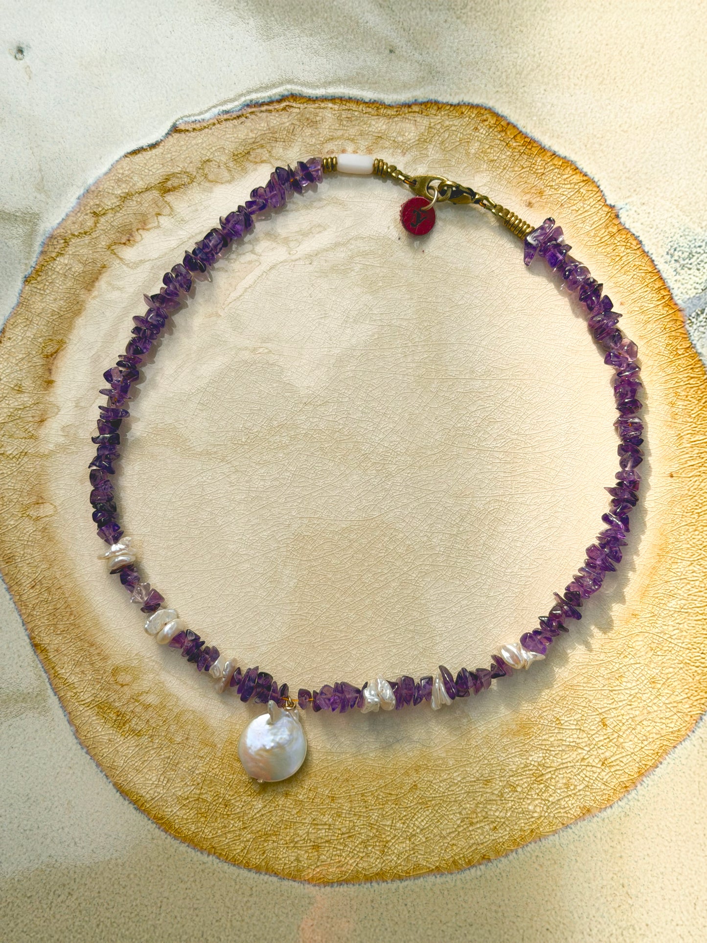 Estepona Surfer Necklace Purple