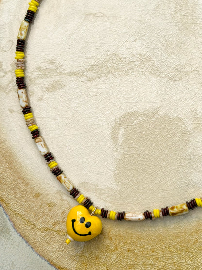 Rosario Necklace Yellow Heart