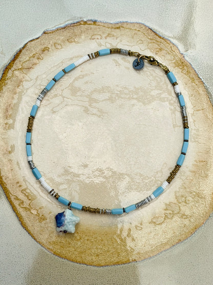 Rosario Necklace Blue Star