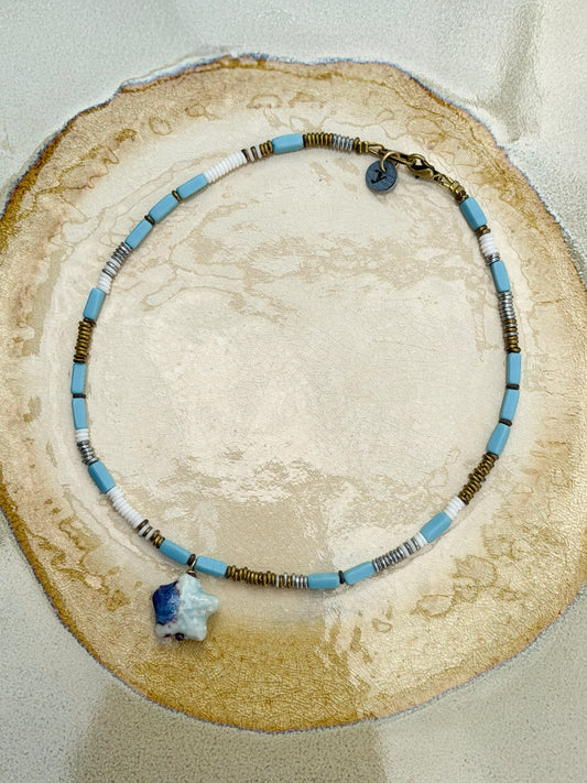 Rosario Necklace Blue Star