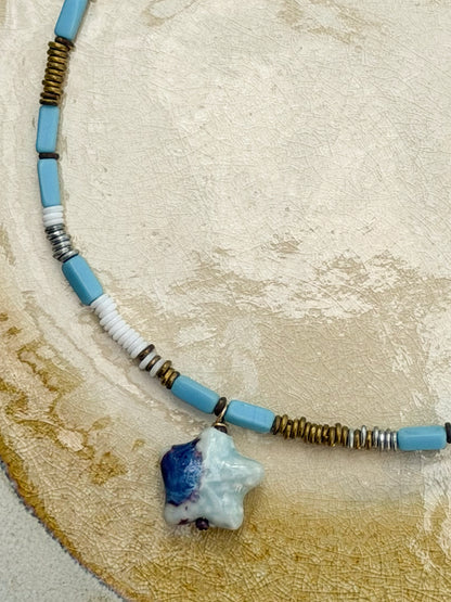 Rosario Necklace Blue Star