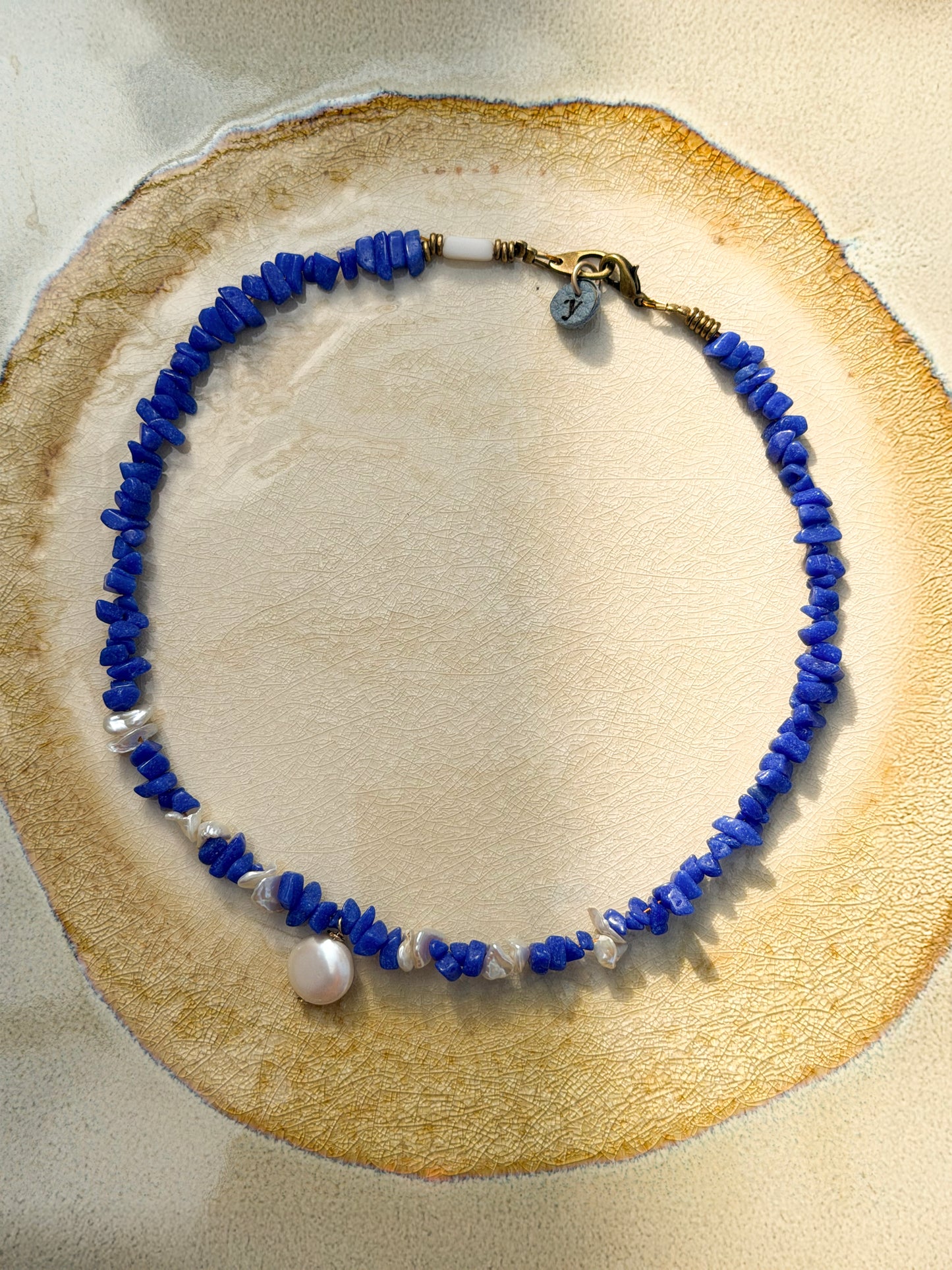 Estepona Surfer Necklace Blue