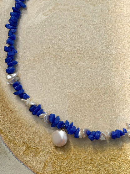 Estepona Surfer Necklace Blue