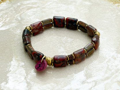 Marbella Bracelet Burgundy